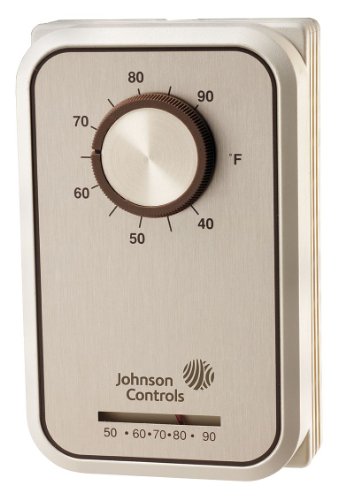 Johnson Controls T26T-3C Line Volt Mechanical Thermostat, 24 To 277 Vac, 6 Amp #TOP20