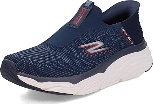 Chaussures de marche homme pieds larges Skechers à enfiler sans se baisser Max Cushioning marine