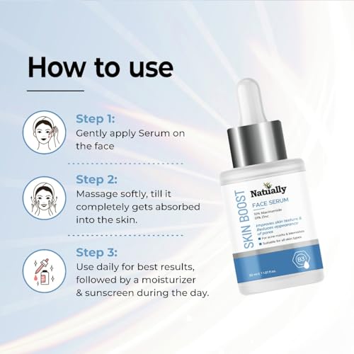 Image of Skin Boost Face Serum for Women (30Ml) | 10% Niacinamide, Zinc 1% | Blemish Formula Serum for All Skin Type | 100% Vegan Paraben Free | Free from Silicone and Sulphate