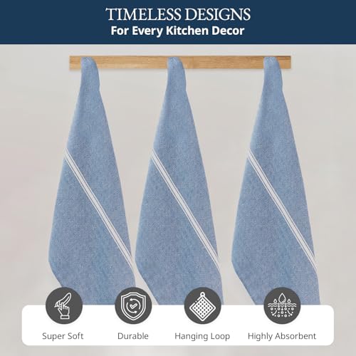 Image of LANE LINEN Tea Towels for Kitchen 100% Cotton Absorbent Lint-Free 6 Pack