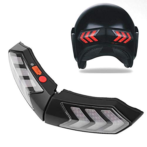 Terisass LED Motorradhelm Blinker Helmlampe