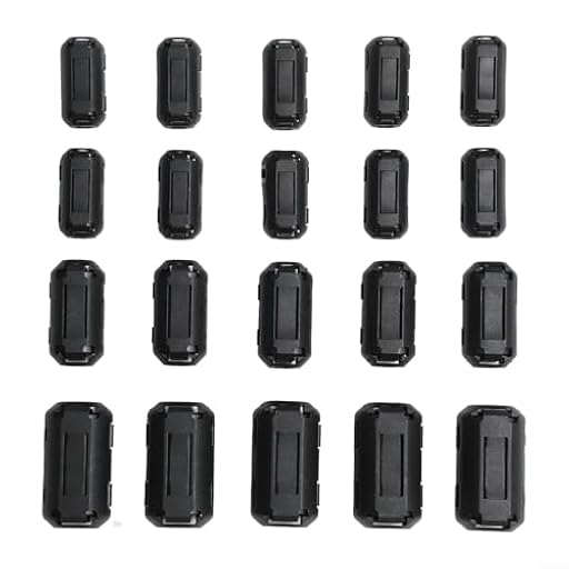 Núcleos de ferrita, 20 piezas de 3,5 mm, 5 mm, 7 mm, 9 mm, anillos de filtro de supresión de ruido para cable RFI, función antiatascos, clips de abrazadera autoajustables para cables USB de audio y | Ya disponible en tu tienda friki favorita! En mundofriki.es! Núcleos de ferrita, 20 piezas de 3,5 mm, 5 mm, 7 mm, 9 mm, anillos de filtro de supresión de ruido para cable RFI, función antiatascos, clips de abrazadera autoajustables para cables USB de audio y | Ya disponible en tu tienda friki favorita! En mundofriki.es!