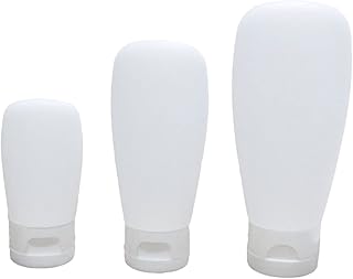 OHPHCALL 3 peças recipientes de maquiagem loção recipiente de viagem garrafa espremer garrafa de banheiro recipientes líquidos frascos de cosméticos garrafa de xampu garrafa de subembalagem com garrafas de silicone recarregáveis