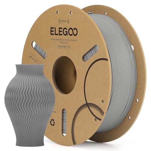 Image of ELEGOO RFID PLA 3D Printer Filament 1.75mm Gray 1KG