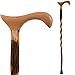Walking Cane for Men and Women Handcrafted of Lightweight Wood and made in the USA, Hickory, 37 Inches