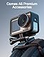 WOLFANG Seeker One White - wasserdichte Action-Kamera mit 4K60 Ultra HD-Video, Dual-Screen-Farbdisplay, 16 Fuß Unterwasserkamera, Live-Streaming, Webcam, Stabilisierung mit GO APE