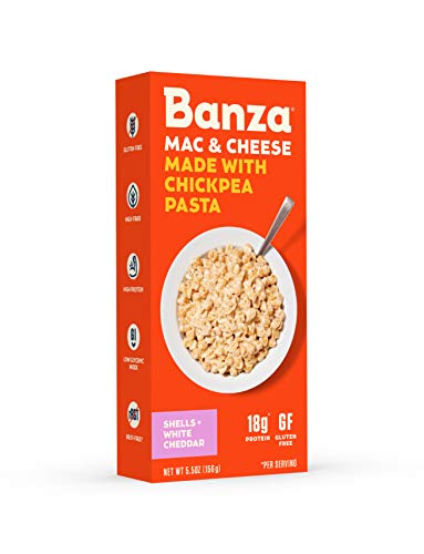 Banza Chickpea Pasta Shells and Cheese with Classic Cheddar â€“ High Protein, Gluten Free Mac and Cheese, Healthy Macaroni and Cheese, 5.5 Ounce (Pack of 6) - Thumbnail 2