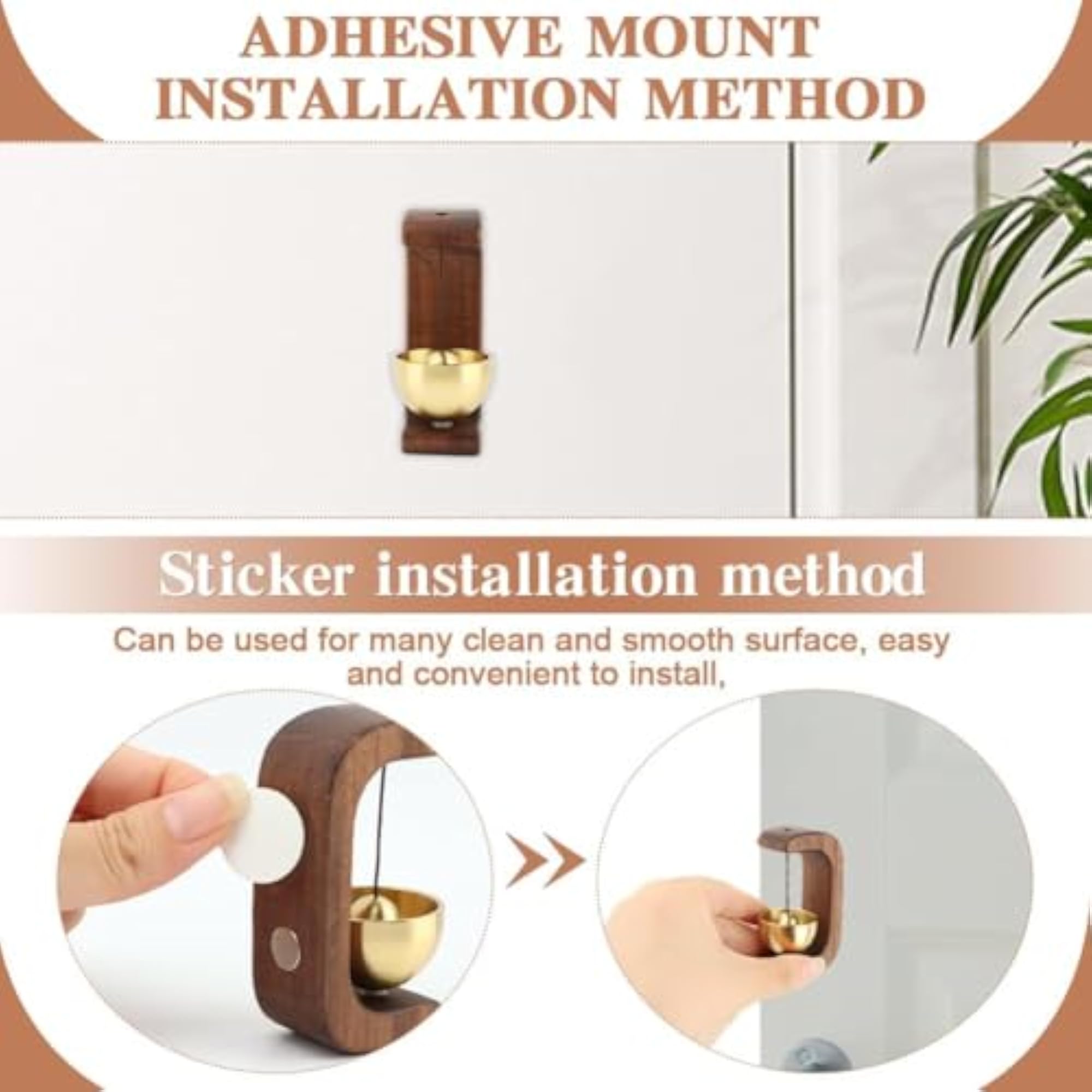 C Shape Magnetic Hanging Door Bell Chime for Business