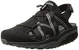 MBT Women's Jasira 6 Trail Athletic Sandal, Black/Charcoal Grey, 38 EU/7-7.5 M US