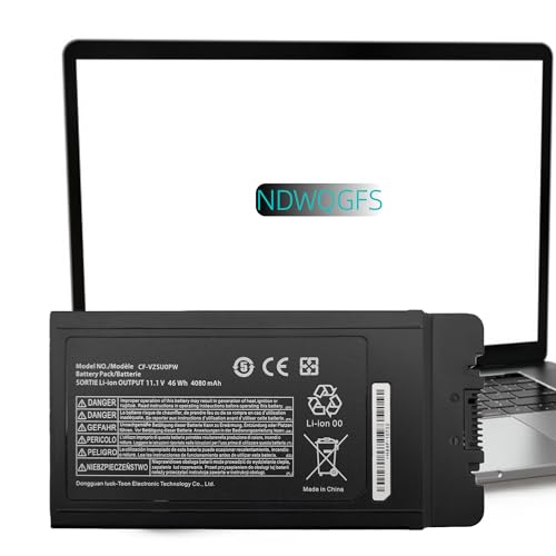 NDWQGFS CF-54 Battery for Panasonic Toughbook CF-54 Series Compatible with CF-VZSU0PR CF-VZSU0PW CF-VZSU0GW Replaces CF-54 Mk1 Mk2 Mk3 54 Gloved Multi Touch Lite Performance Prime Models