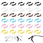 30 Pairs Glasses Ear Grips - Anti Slip Glasses Grips, Ear Hook Grip, Silicone, Multicolored, Stop Glasses Slipping Down Nose, Universal, Soft Comfortable for Sunglasses Reading Glasses Spectacles
