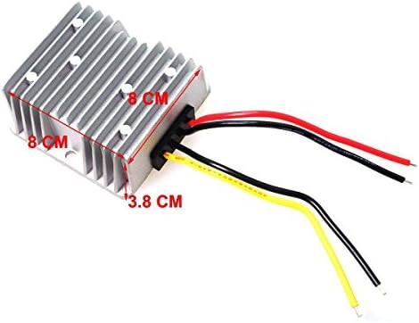 DC 12v to 24v Converter 15A 360W, Heavy Duty Step Up Waterproof Transformer DC Power Adapter Converter for Car Truck Vehicle Boat Motor Solar System, Accept DC 9-20V Inputs
