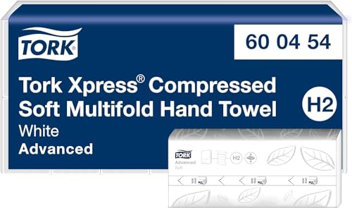 Essuie-mains pliés en M Tork Xpress 2 plis pour un séchage doux et sans déchirure