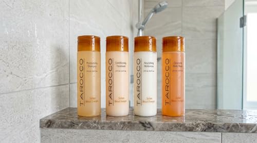 TAROCCO Sicilian Blood Orange Luxury Bath Set Moisturizing Shampoo Conditioner Body Wash and Moisturizer 8.6 fl oz 4-Piece Collection