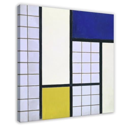 Affiche sur toile Theo Van Doesburg composition en demi-tons pour décoration 50x50 cm