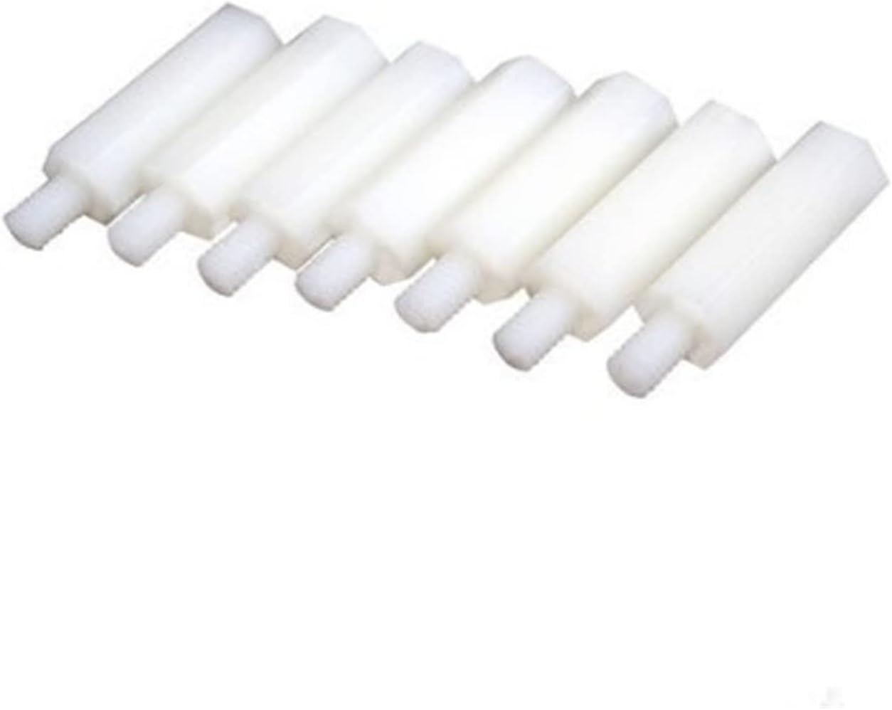 KOVNOVI Male to Female Nylon Standoff M2 M2.5 M3 M4 M5*L+6 White Black PCB Spacer