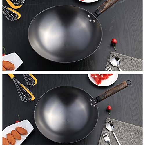 Wok de fondo grueso para cocina con mango desmontable miniatura 5