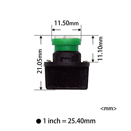 PA LED 20PCS T10 168 194 Luz Panel LED 12V Blanca miniatura 5
