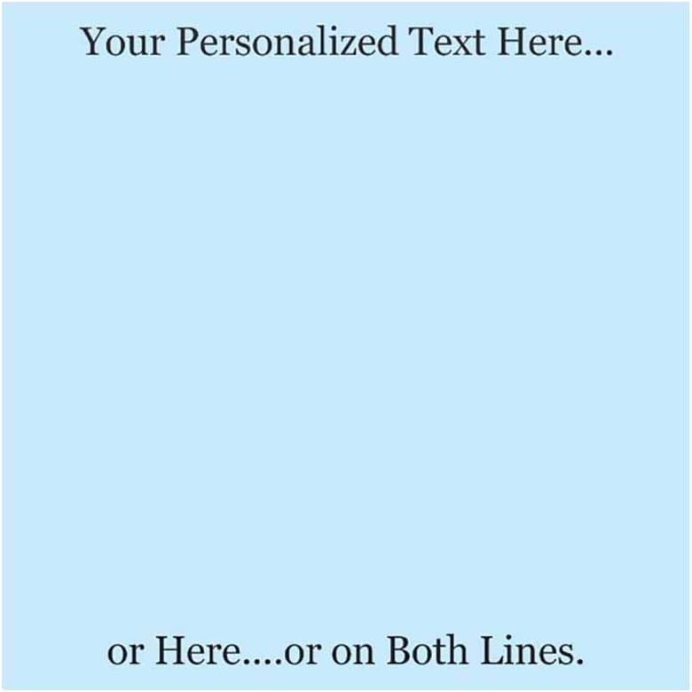 Personalized Sticky Notes - Set of 3 - Custom Stationery Paper Memo Pads - Office School or Party Supplies (Pastel Blue)