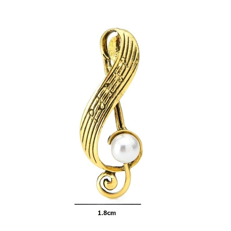 Spilla Spilla Vintage Spille con Note Musicali Donna Classico Perla Nozze Casual Spilla Spille S Spilla