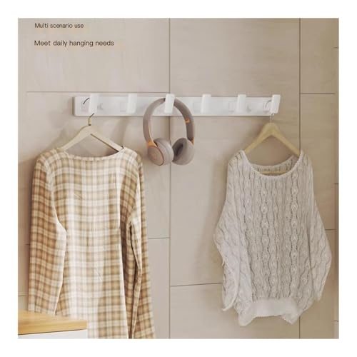 Ganchos de pared para entrada con seis perchas estables de colgar chaquetas 8