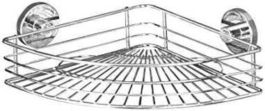 WENKO "Vacuum-Loc Bari" Corner Shelf, Chrome