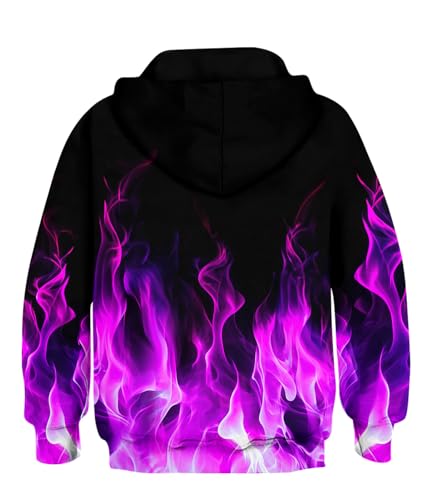 Image of TUONROAD Boys Hoodies 3D Graphic Sweatshirt Lightweight Pullover 6-16T cool