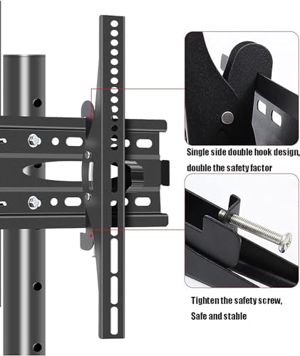 Soporte móvil giratorio para TV de pie miniatura 5