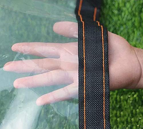 Lona transparente de plástico grueso con ojales resistente al polvo para toldo 5