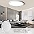 TALOYA Flush Mount Ceiling Light, Round 36W 15.8 inch Daylight Modern Ceiling Light, LED Light Fixtures Ceiling Mount, Close to Ceiling Lights for Bedroom, Kitchen, Laundry Room, Living Room