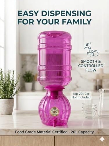 Image of 10 Litre Water Dispenser Jar with Tap | Food Grade Plastic | Leak Proof Spigot | BPA Free Storage Container for Home Kitchen Office