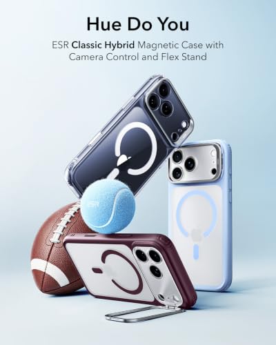 Image of ESR for iPhone 17 Pro Max Case Flex Stand, for MagSafe, Frosted Burgundy