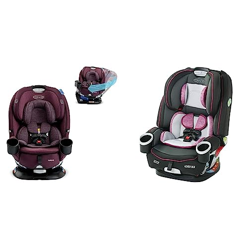 Graco® Turn2Me™ 3-in-1 Car Seat, London & 4Ever DLX 4 in 1 Car Seat | Infant to Toddler Car Seat, with 10 Years of Use, Joslyn, 20×21.5×24 Inch