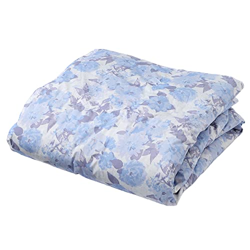 西川 ダウンケット 羽毛肌掛け布団 シングル 洗える ダックダウン50% ふんわり 軽量 ブルー KE02065406