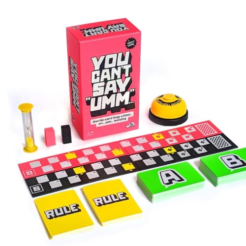 You Can't Say UMM:Family Party Word Game with Bell & Bonus Cards for Adults