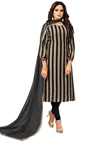 Image of AKHILAM Women's Cotton Blend Embroidered Unstitched Salwar Suit Material(30DMK60 Parent)