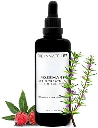 THE INNATE LIFE Rosemary Scalp Treatment | Nourish with Rosemary Oil, Strengthen Follicles, Hydrate Scalp, Prevent Hair Loss, Ideal for Healthier Hair - Organic Hair Care Solution
