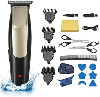 COLFULINE Professional Rechargeable Hair Clipper Electric Cordless Head Hair Trimmer Hair Cutting Grooming kit Alloy Blade Waterproof Wet and Dry for Men and Family Use