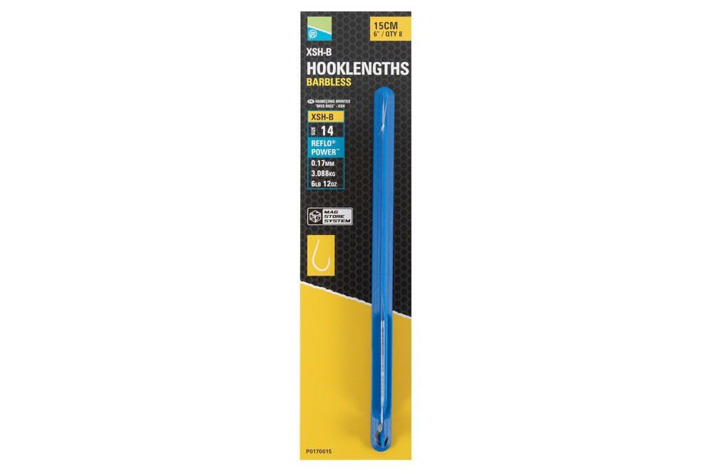 Preston Innovations XSH-B 6" Hooklength Barbless Mag Store Rig (10)