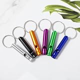 Mabor 12 Stück Trillerpfeife mit Schlüsselanhänger Trillerpfeife laut Notfall Signalpfeife Metallpfeife Passend Strillerpfeife Sportunterricht Sport Survival Pfeife Hundepfeife Schiedsrichter Outdoor