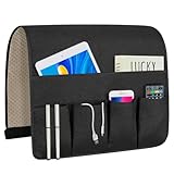 Diseño perfecto: el parche de goma en la parte posterior del organizador remoto tiene un excelente efecto antideslizante, desliza el extremo de la bolsa de almacenamiento debajo del asiento del sofá y luego cubre el reposabrazos del sofá, no se deslizará. Enrosca el palo a través del extremo y puedes colgarlo en la pared en una variedad de colores para adaptarse a tus necesidades para diferentes estilos de hogar.