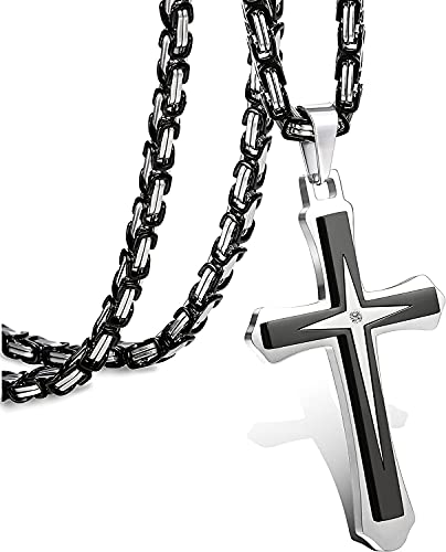 Collier pendentif croix homme acier inoxydable, un cadeau significatif et intemporel