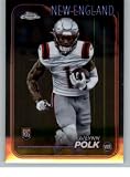 2024 Topps Chrome #220 Ja'Lynn Polk New England Rookie Football Card - Sportscard Superstore