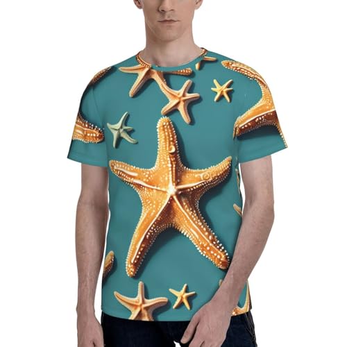 T-shirt confortable homme motif étoile de mer fini les hauts rigides