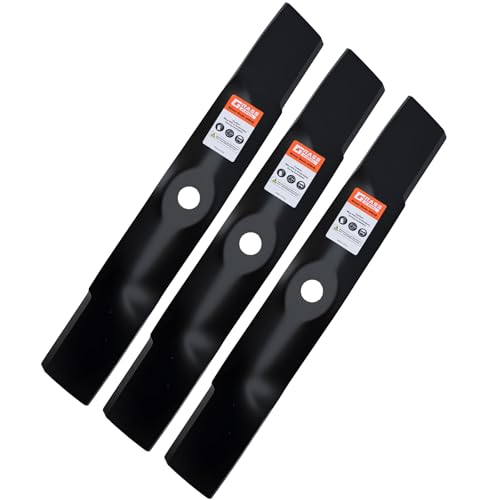 Image of Grasscool Z355e 48 inch Blades Replace John D-eere M145476 UC22009 for Z425 Z445 Z325E Z525E 48'' Deck Mower with Circle Mounting Pattern M127673 M127500 (High-Lift)