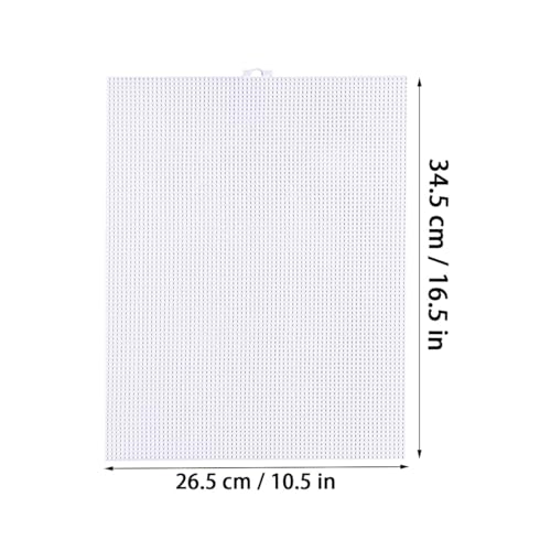 4 Pcs Plastic Mesh Canvas Sheets, Plastic Canvas Sheets, Plastic Canvas Plastic Mesh, Mesh Plastic Canvas Sheets, Plastic Mesh Sheet, Eye Mesh for Embroidery (10.5" x 13.5")