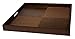 Simply Bamboo Brown Extra Large Square Ribbed Bamboo Serving Tray - 20"