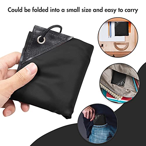 Image of IKAYAS 6Pcs Drawstring Bags Bulk Black Drawstring Backpack, String Backpack Cinch Sack Sport Gym Backpack Bags for Yoga Traviling Outdoor Sports