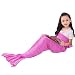 Mermaid Tail Blanket Girls Toys Handmade Knitted Living Room Sofa Throws Perfect Birthday gifts for any Girls 55.18 inch x 27.56 inch (B-Origin-kid-purple Pink, Kids)