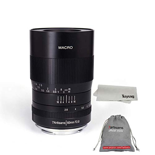 7artisans 60MM f2.8 Manual Focus APS-C Macro Lens for Full Frame Canon Camera